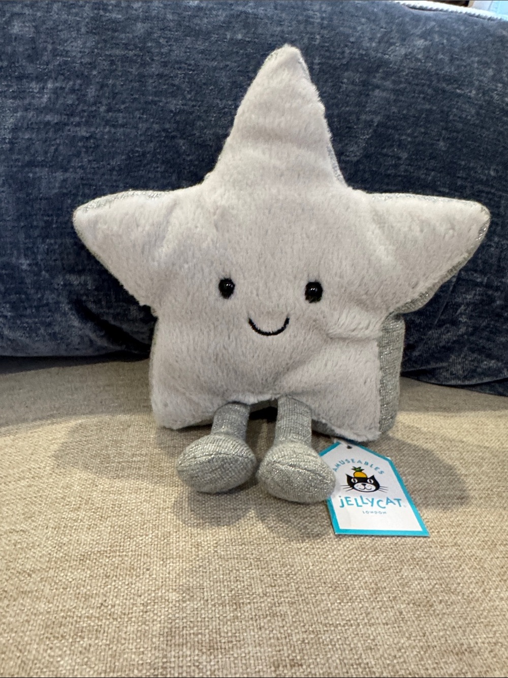 Jellycat Silver & Gray Amuseable Star